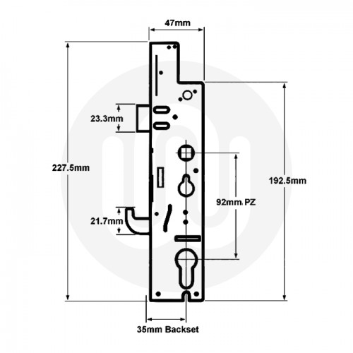 Fullex XL Centre Case Split Spindle